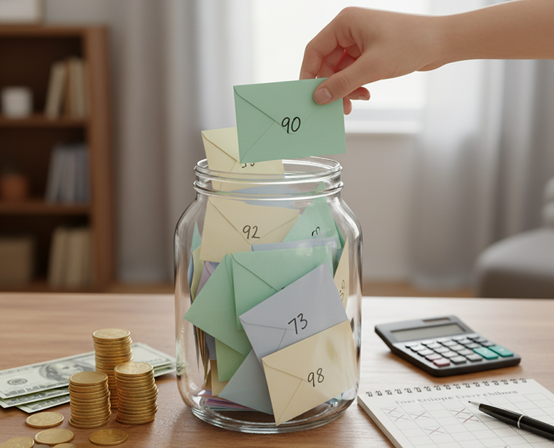 How does the 100 Envelope Challenge Work?